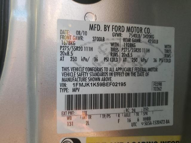 Photo 12 VIN: 1FMJK1K59BEF02195 - FORD EXPEDITION 