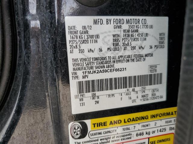 Photo 12 VIN: 1FMJK2A59CEF66231 - FORD EXPEDITION 