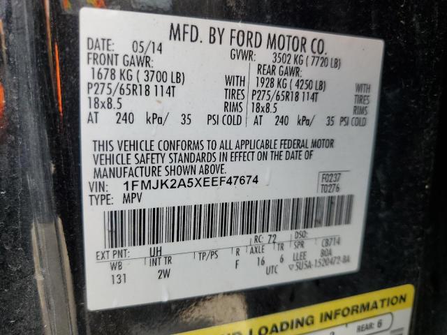 Photo 12 VIN: 1FMJK2A5XEEF47674 - FORD EXPEDITION 