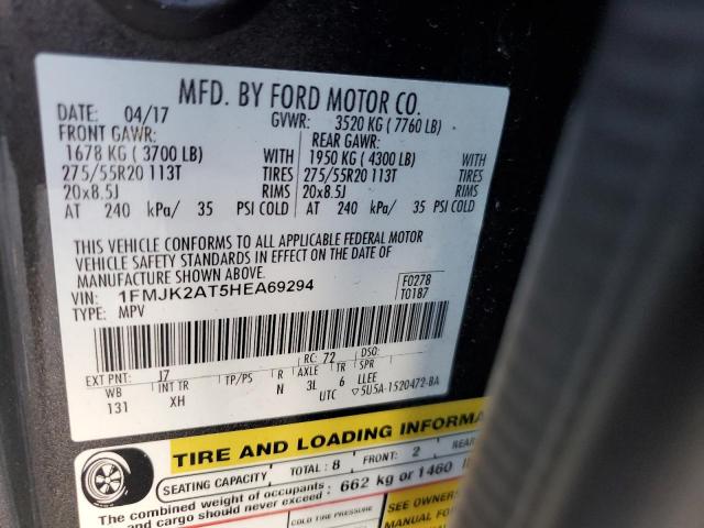 Photo 12 VIN: 1FMJK2AT5HEA69294 - FORD EXPEDITION 