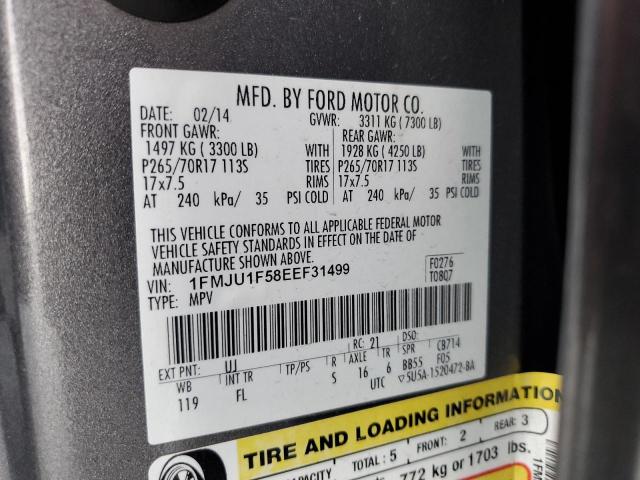 Photo 12 VIN: 1FMJU1F58EEF31499 - FORD EXPEDITION 