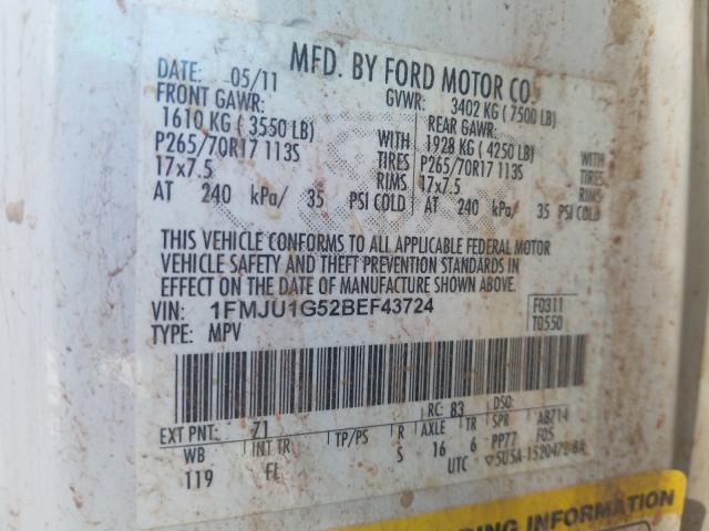 Photo 9 VIN: 1FMJU1G52BEF43724 - FORD EXPEDITION 