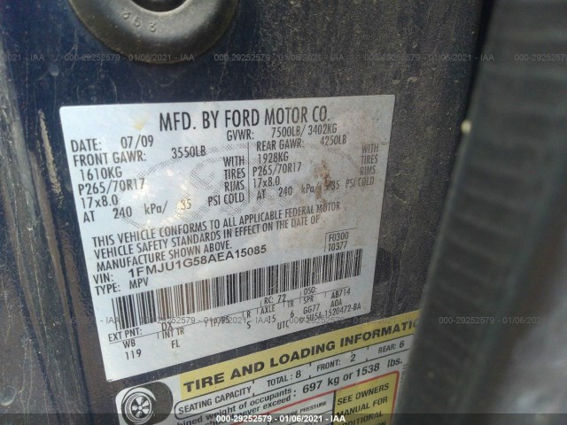 Photo 8 VIN: 1FMJU1G58AEA15085 - FORD EXPEDITION 