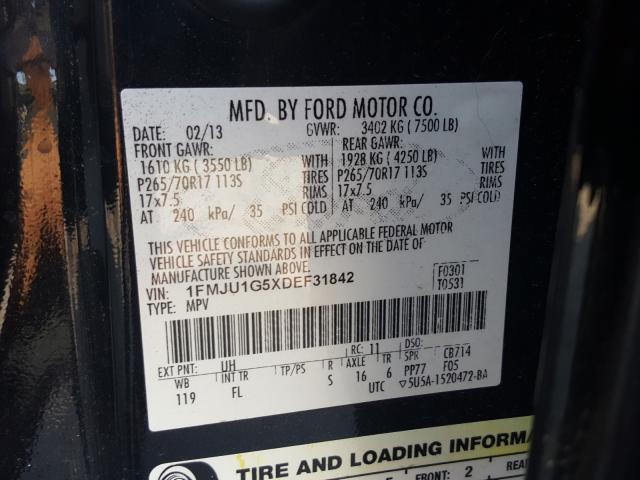 Photo 9 VIN: 1FMJU1G5XDEF31842 - FORD EXPEDITION 