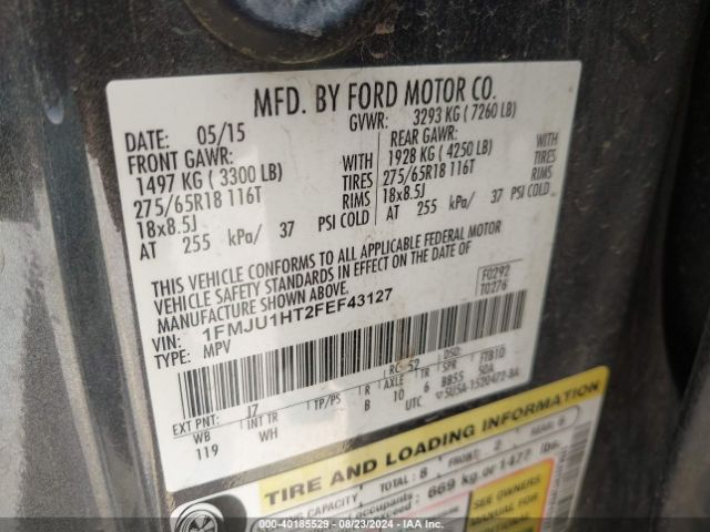 Photo 8 VIN: 1FMJU1HT2FEF43127 - FORD EXPEDITION 