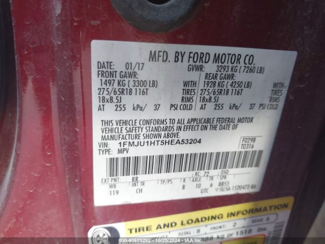 Photo 8 VIN: 1FMJU1HT5HEA53204 - FORD EXPEDITION 