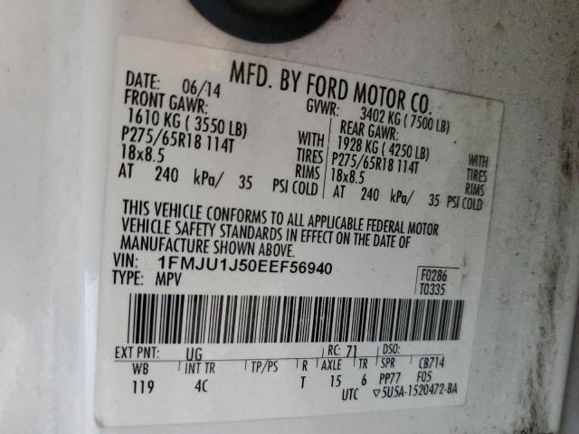 Photo 12 VIN: 1FMJU1J50EEF56940 - FORD EXPEDITION 