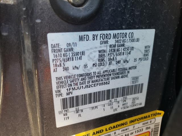 Photo 9 VIN: 1FMJU1J52CEF05582 - FORD EXPEDITION 