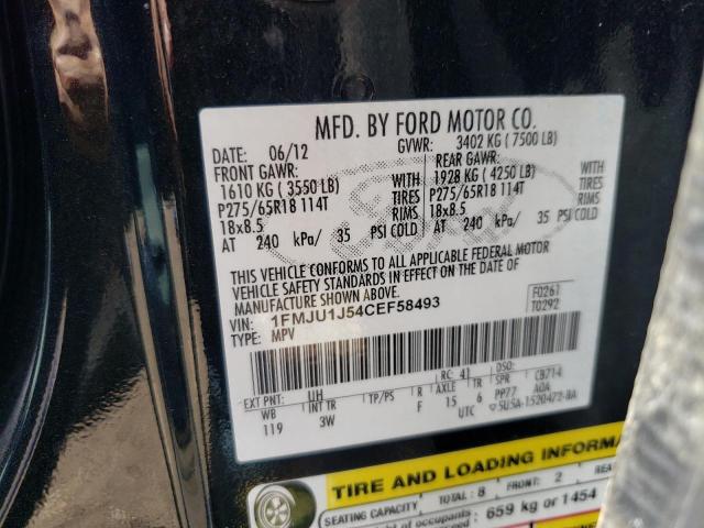 Photo 12 VIN: 1FMJU1J54CEF58493 - FORD EXPEDITION 