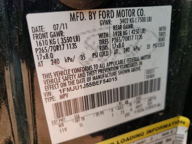 Photo 9 VIN: 1FMJU1J55BEF54015 - FORD EXPEDITION 