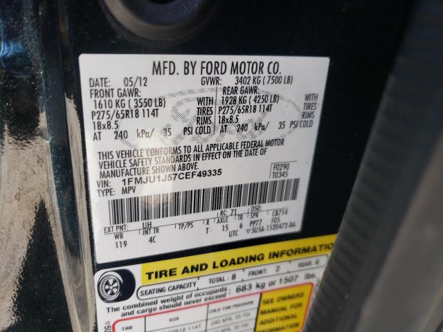 Photo 9 VIN: 1FMJU1J57CEF49335 - FORD EXPEDITION 