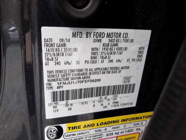 Photo 12 VIN: 1FMJU1JT0FEF09200 - FORD EXPEDITION 