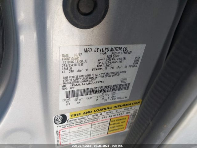 Photo 8 VIN: 1FMJU1JT2HEA79754 - FORD EXPEDITION 