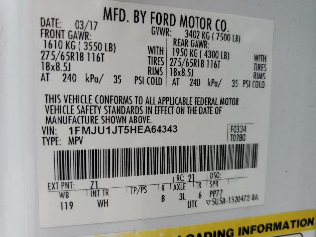 Photo 9 VIN: 1FMJU1JT5HEA64343 - FORD EXPEDITION 