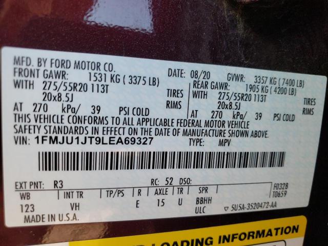 Photo 12 VIN: 1FMJU1JT9LEA69327 - FORD EXPEDITION 