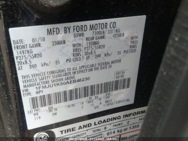 Photo 8 VIN: 1FMJU1K50AEB46230 - FORD EXPEDITION 