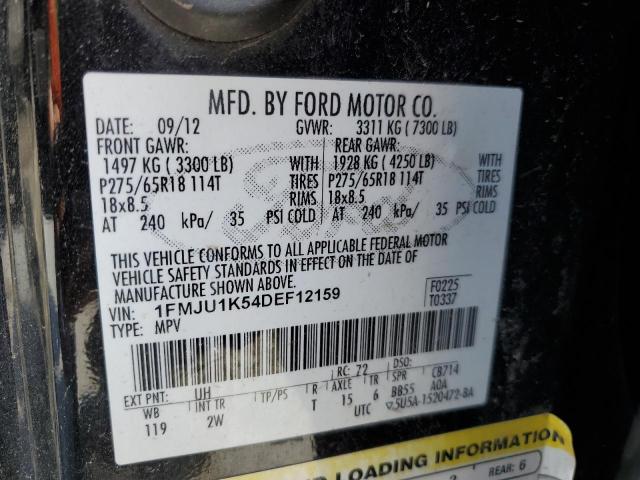 Photo 12 VIN: 1FMJU1K54DEF12159 - FORD EXPEDITION 