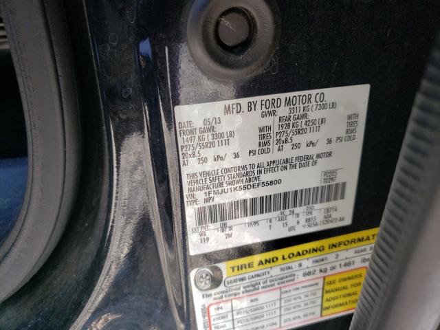 Photo 9 VIN: 1FMJU1K55DEF55800 - FORD EXPEDITION 