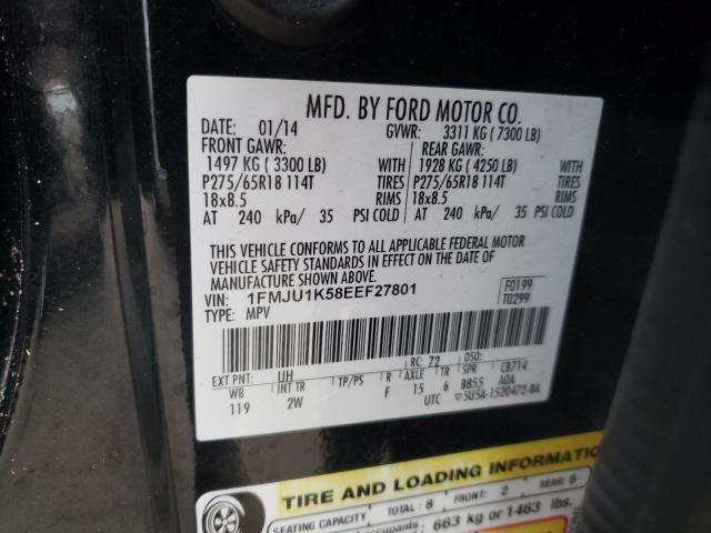 Photo 9 VIN: 1FMJU1K58EEF27801 - FORD EXPEDITION 