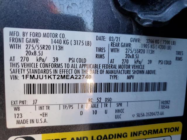 Photo 12 VIN: 1FMJU1KT2MEA22740 - FORD EXPEDITION 