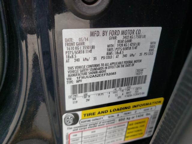 Photo 9 VIN: 1FMJU2A52EEF52085 - FORD EXPEDITION 