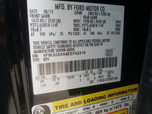 Photo 9 VIN: 1FMJU2A54EEF02319 - FORD EXPEDITION 