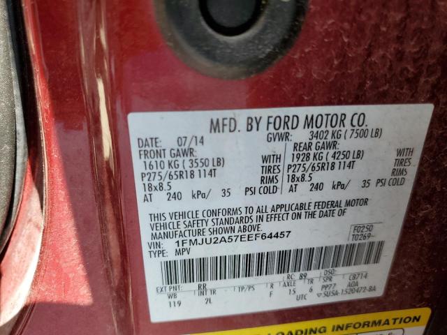 Photo 12 VIN: 1FMJU2A57EEF64457 - FORD EXPEDITION 