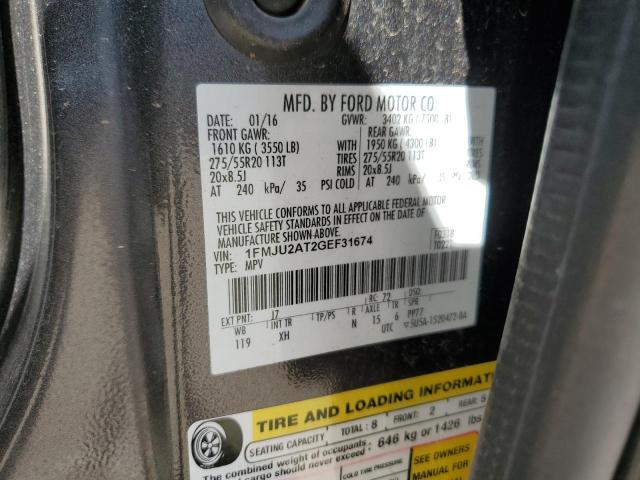 Photo 12 VIN: 1FMJU2AT2GEF31674 - FORD EXPEDITION 