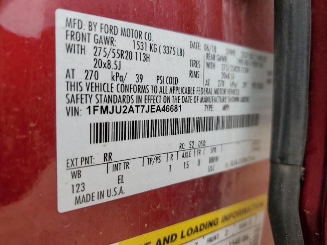 Photo 12 VIN: 1FMJU2AT7JEA46681 - FORD EXPEDITION 