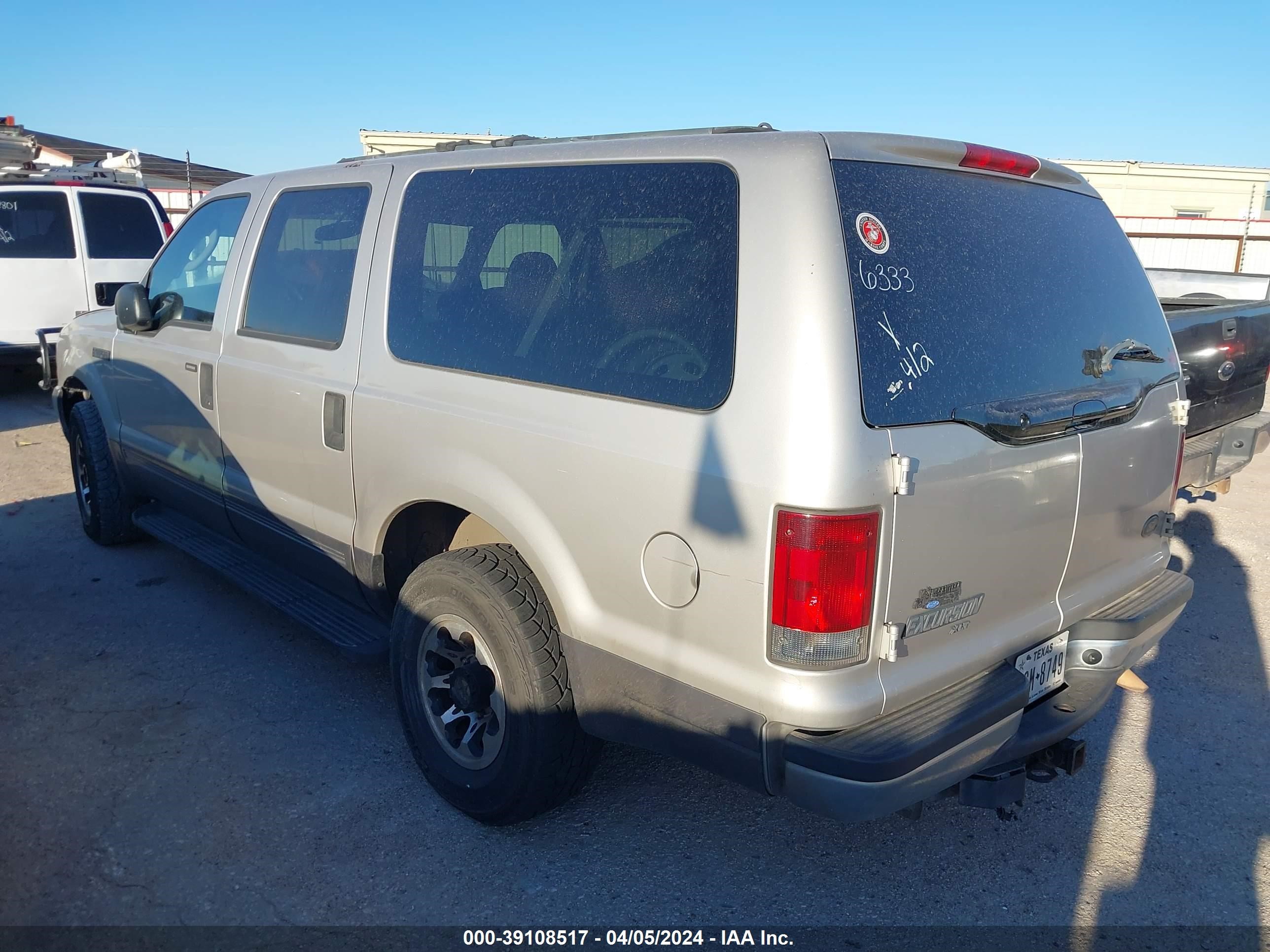 Photo 2 VIN: 1FMNU40L83EA16333 - FORD EXCURSION 