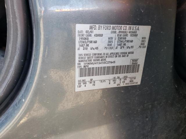 Photo 11 VIN: 1FMNU41S41EC27645 - FORD EXCURSION 