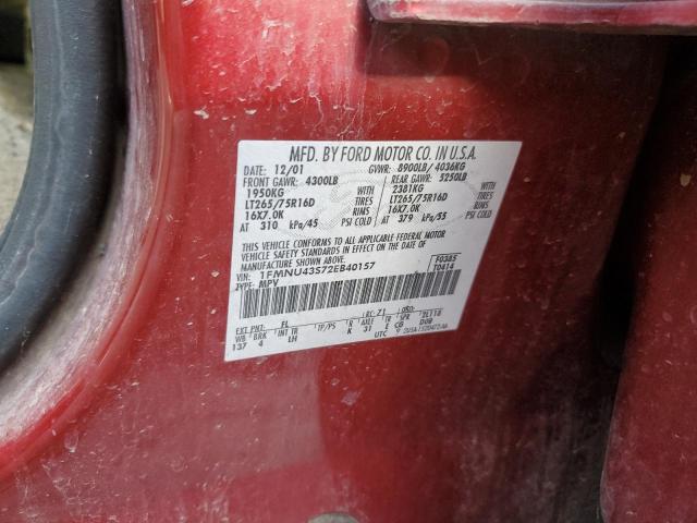 Photo 12 VIN: 1FMNU43S72EB40157 - FORD EXCURSION 