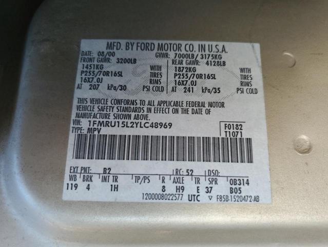 Photo 13 VIN: 1FMRU15L2YLC48969 - FORD EXPEDITION 