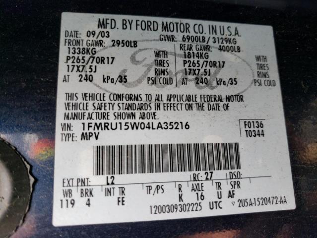 Photo 13 VIN: 1FMRU15W04LA35216 - FORD EXPEDITION 