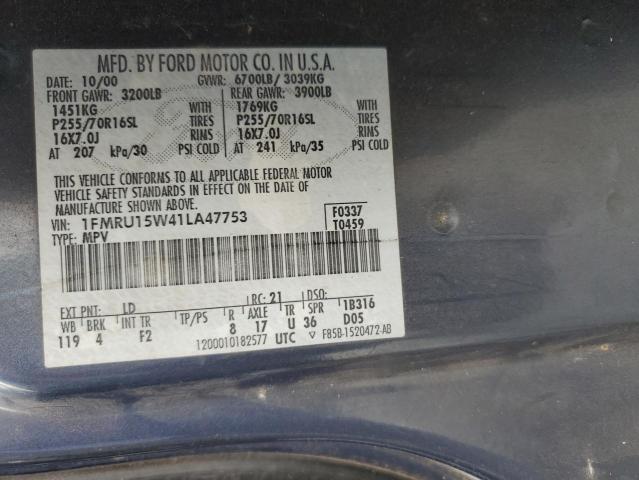 Photo 13 VIN: 1FMRU15W41LA47753 - FORD EXPEDITION 