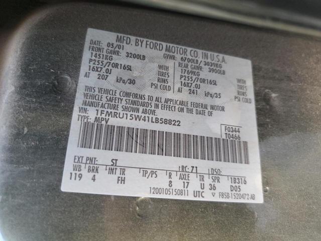 Photo 13 VIN: 1FMRU15W41LB58822 - FORD EXPEDITION 