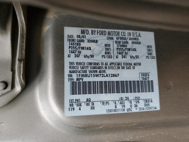 Photo 12 VIN: 1FMRU15W72LA12867 - FORD EXPEDITION 