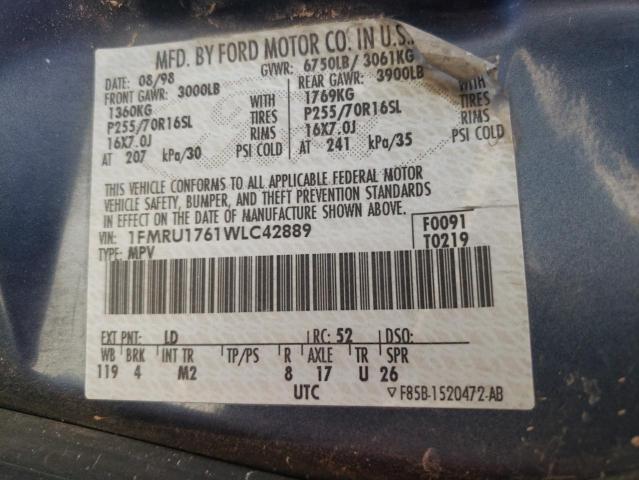 Photo 9 VIN: 1FMRU1761WLC42889 - FORD EXPEDITION 