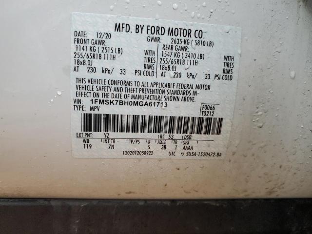 Photo 13 VIN: 1FMSK7BH0MGA61713 - FORD EXPLORER 