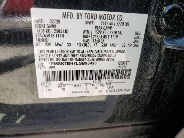 Photo 13 VIN: 1FMSK7BH7LGB90496 - FORD EXPLORER 