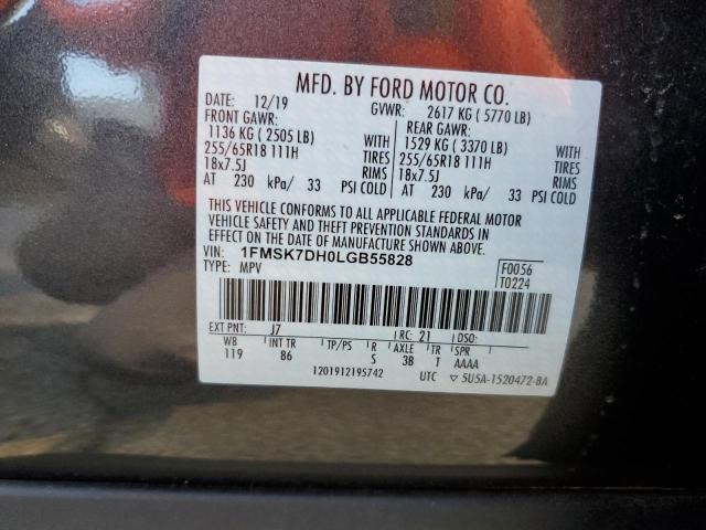 Photo 11 VIN: 1FMSK7DH0LGB55828 - FORD EXPLORER X 