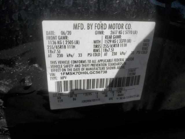 Photo 12 VIN: 1FMSK7DH0LGC56738 - FORD EXPLORER 