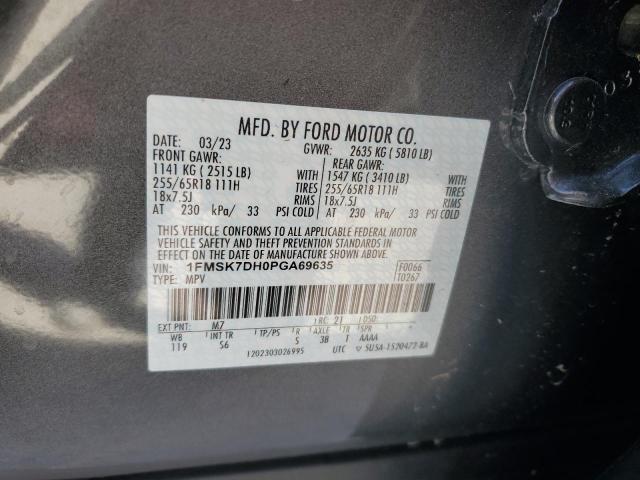 Photo 12 VIN: 1FMSK7DH0PGA69635 - FORD EXPLORER 