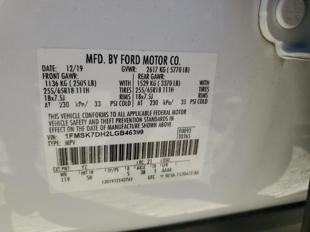 Photo 13 VIN: 1FMSK7DH2LGB46399 - FORD EXPLORER 