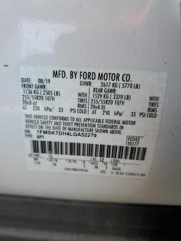 Photo 13 VIN: 1FMSK7DH4LGA52279 - FORD EXPLORER X 