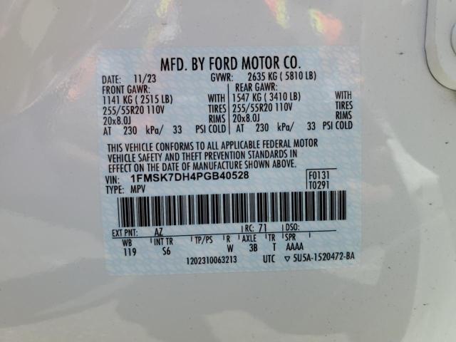 Photo 13 VIN: 1FMSK7DH4PGB40528 - FORD EXPLORER 