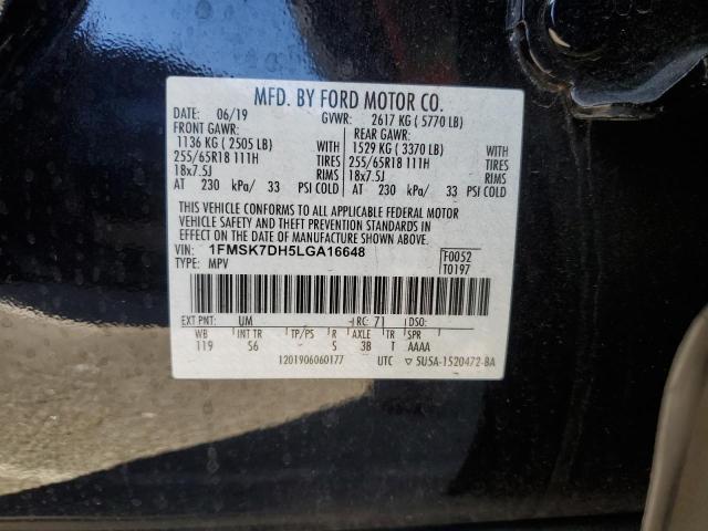 Photo 13 VIN: 1FMSK7DH5LGA16648 - FORD EXPLORER X 