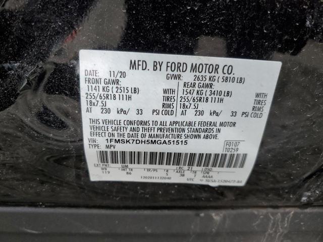 Photo 12 VIN: 1FMSK7DH5MGA51515 - FORD EXPLORER X 