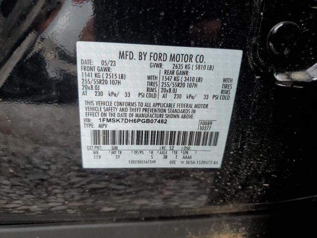 Photo 12 VIN: 1FMSK7DH6PGB07482 - FORD EXPLORER X 