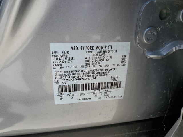 Photo 12 VIN: 1FMSK7DH9PGA47424 - FORD EXPLORER X 